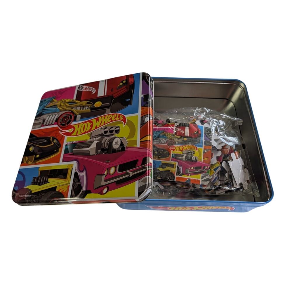 MATTEL HOT WHEELS 150 PC PUZZLE WITH CHOCOLATE CHIP COOKIES NEW